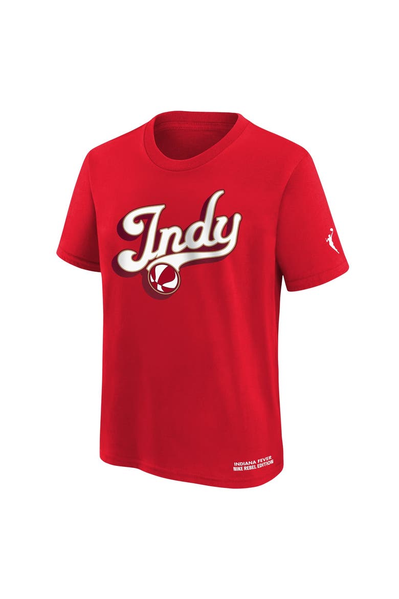Youth Nike  Red Indiana Fever Rebel Edition T-Shirt, Alternate, color, Red