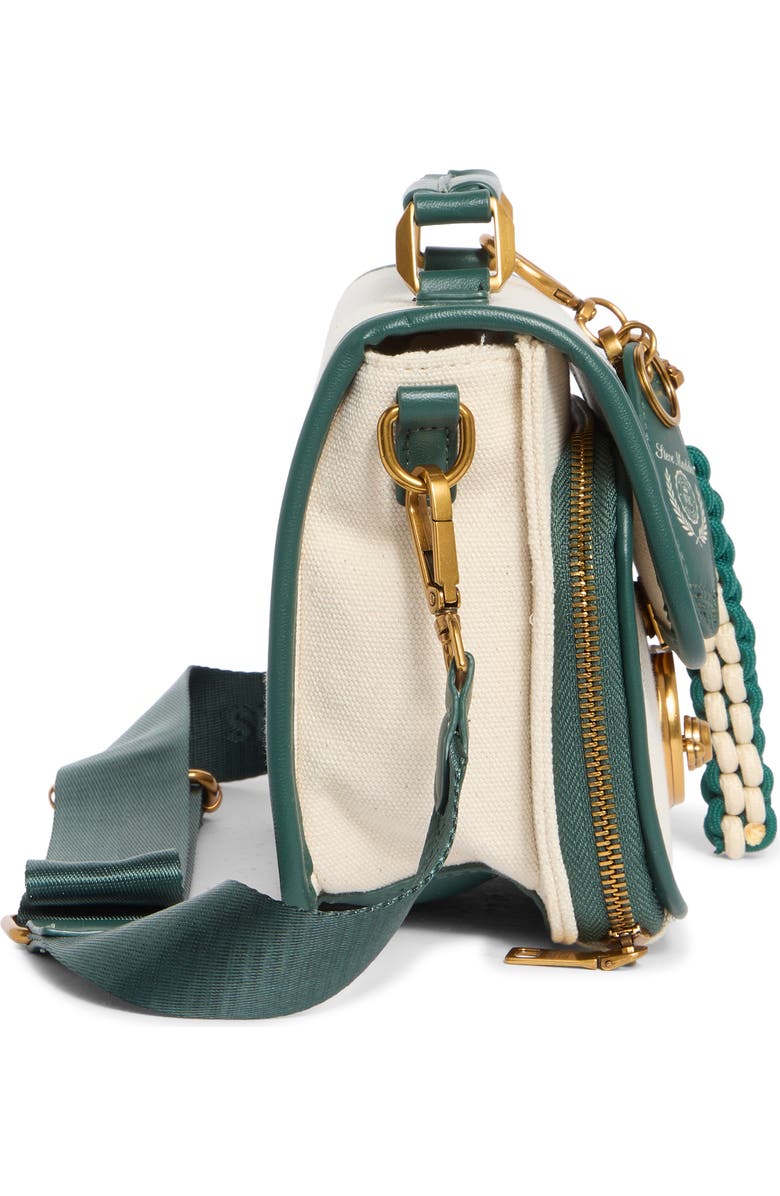 Steve Madden Brinley Canvas Crossbody Bag, Alternate, color, Canvas/ Military Green/ Navy