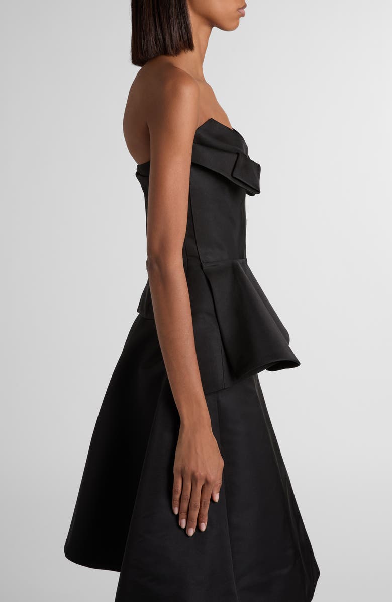 McQueen Strapless Corset Top, Alternate, color, Black