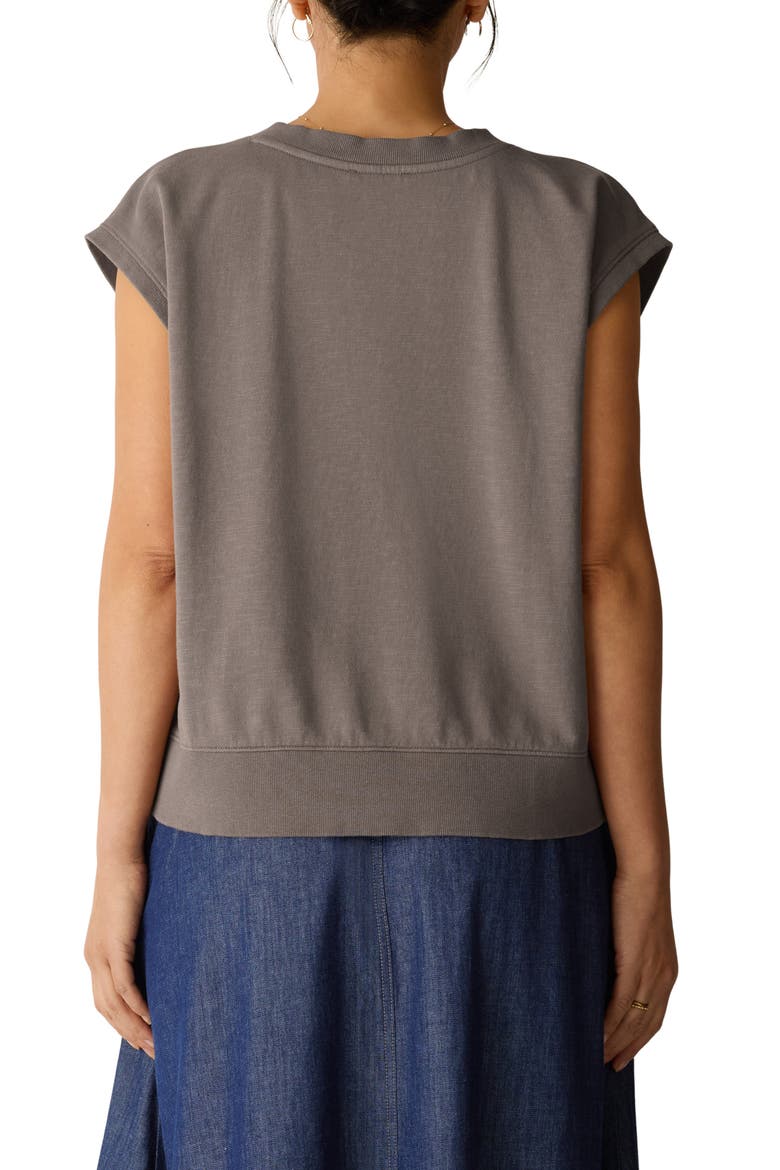 Organic Cotton Sleeveless Top, Alternate, color, WALNUT