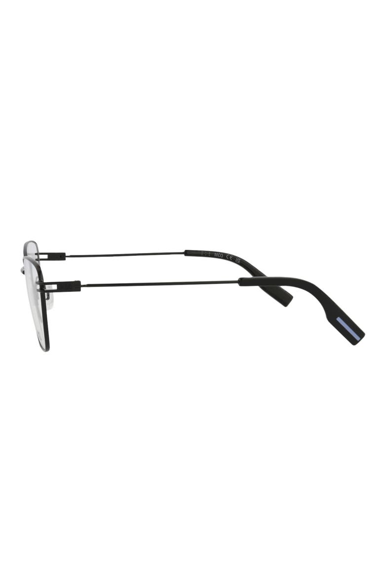 55mm Cat Eye Optical Glasses, Alternate, color, BLACK BLACK TRANSPARENT