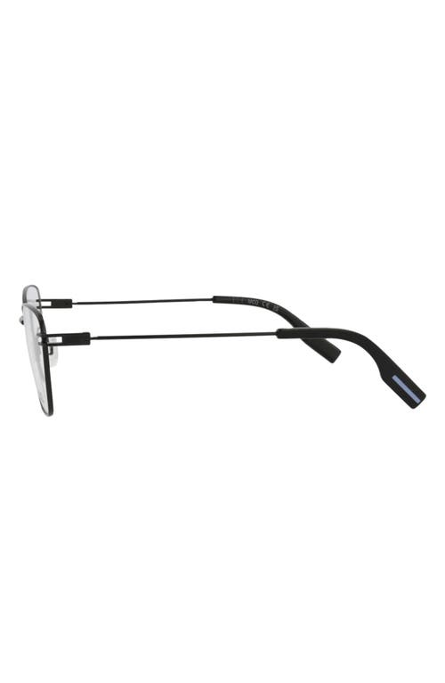 Alexander Mcqueen Mcqueen 55mm Cat Eye Optical Glasses In Black Black Transparent