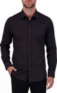 Report Collection Regular Fit Box Print 4-Way Stretch Button-Up Shirt