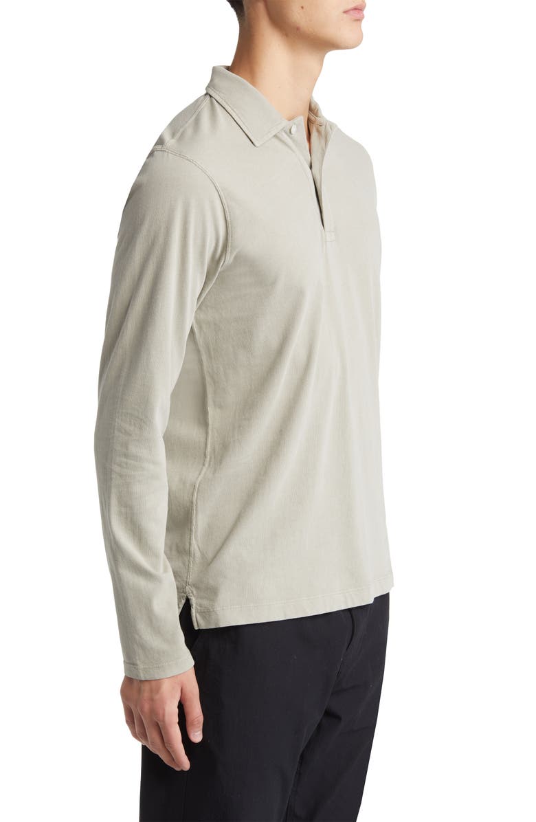 BUCK MASON Sueded Long Sleeve Cotton Polo, Alternate, color, 