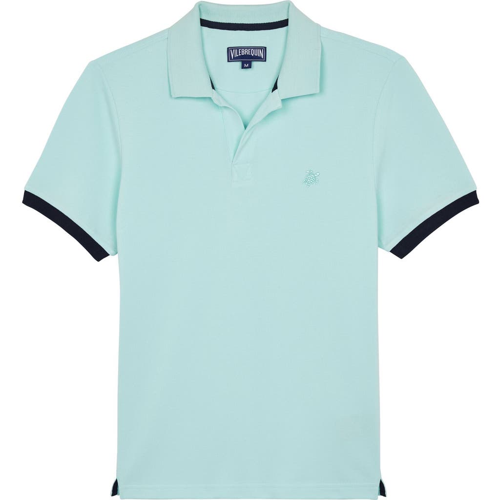 Vilebrequin Turtle-embroidered Polo Shirt In Pacific