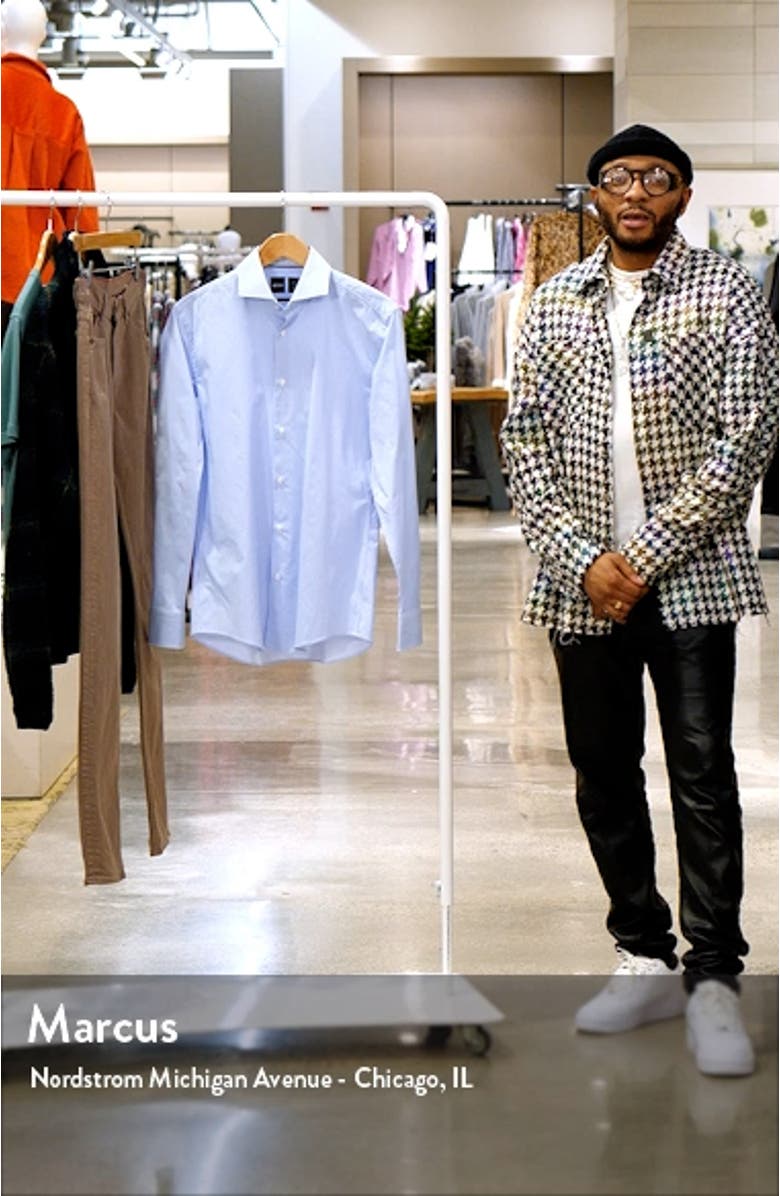 Hank Slim Fit Stretch Performance Dress Shirt, sales video thumbnail