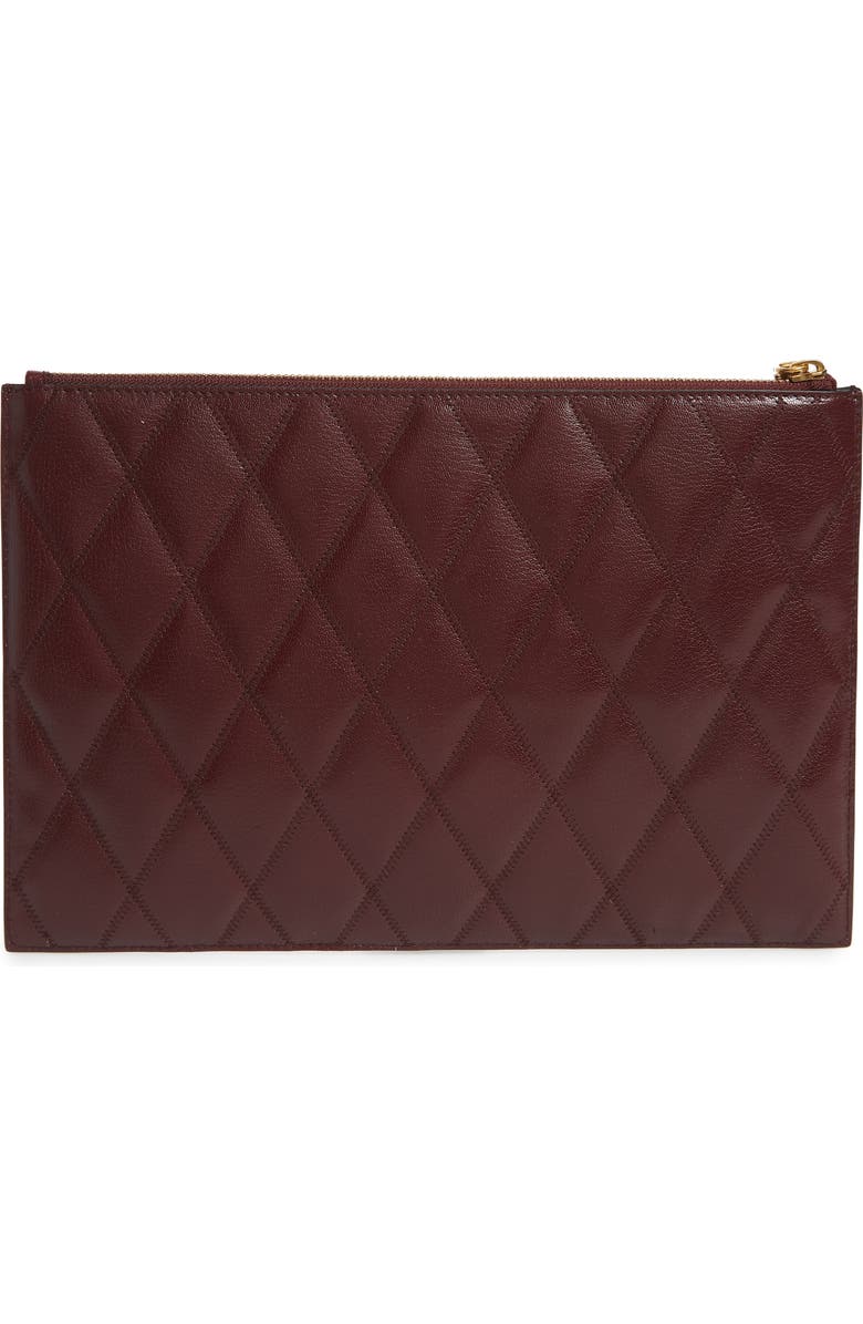 Givenchy Quilted Leather Pouch, Alternate, color,