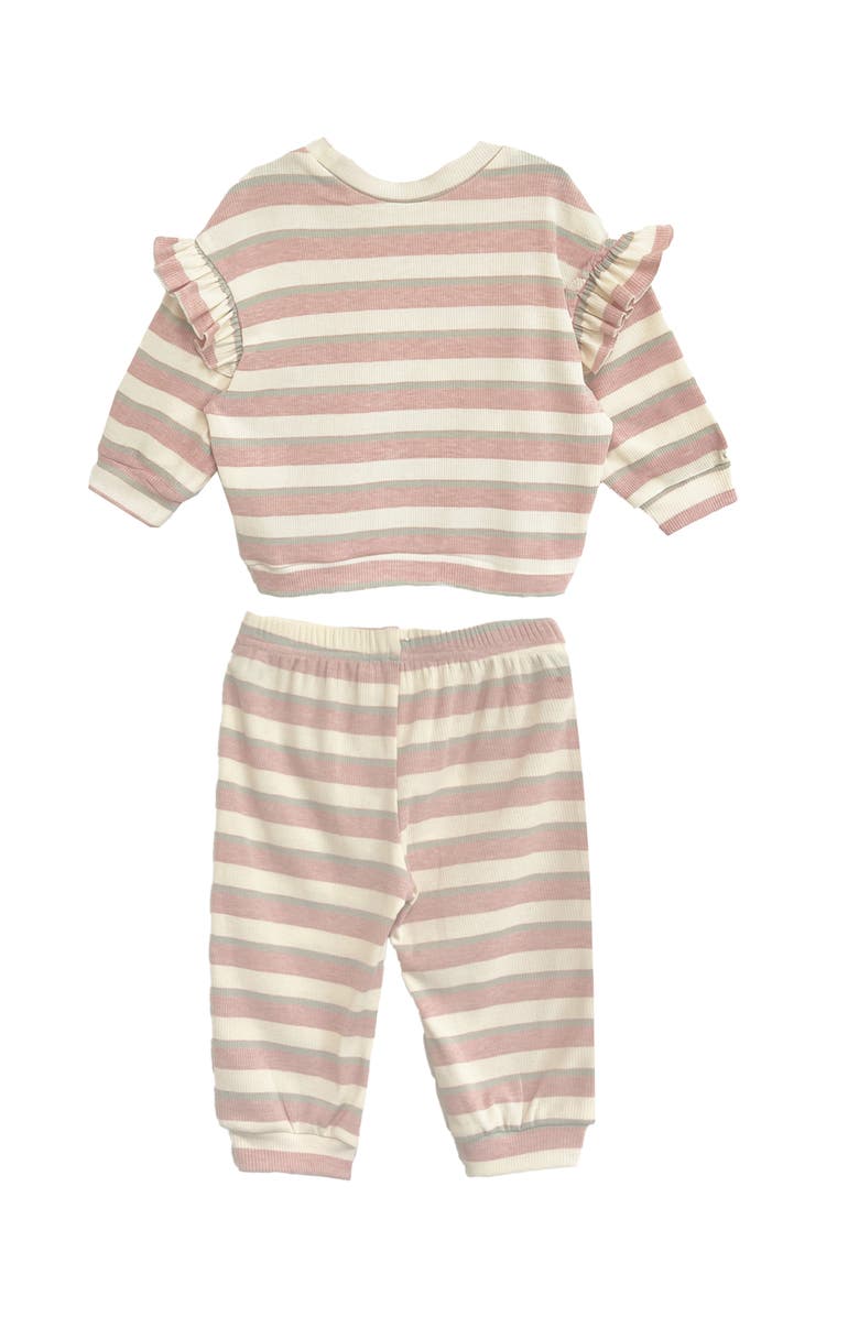 Mabel + Honey Candy Stripe Two Piece Set, Alternate, color, Pink