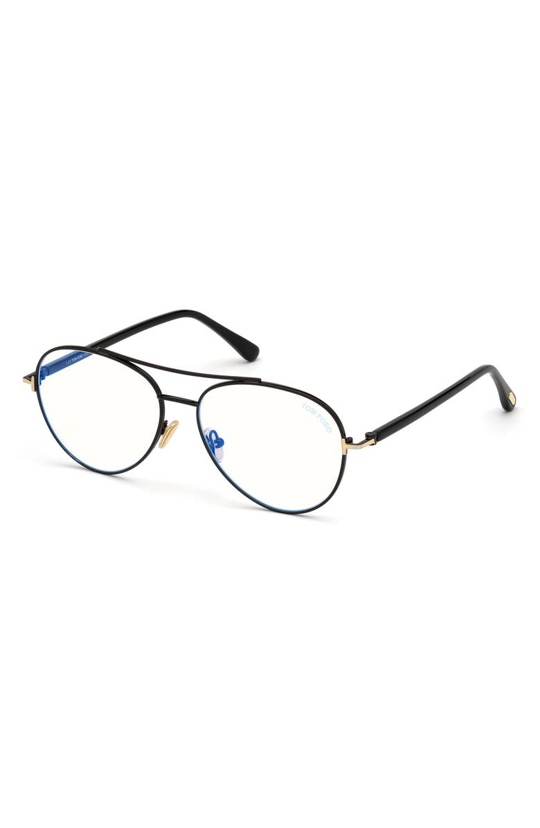 TOM FORD 55mm Blue Light Blocking Glasses, Alternate, color,