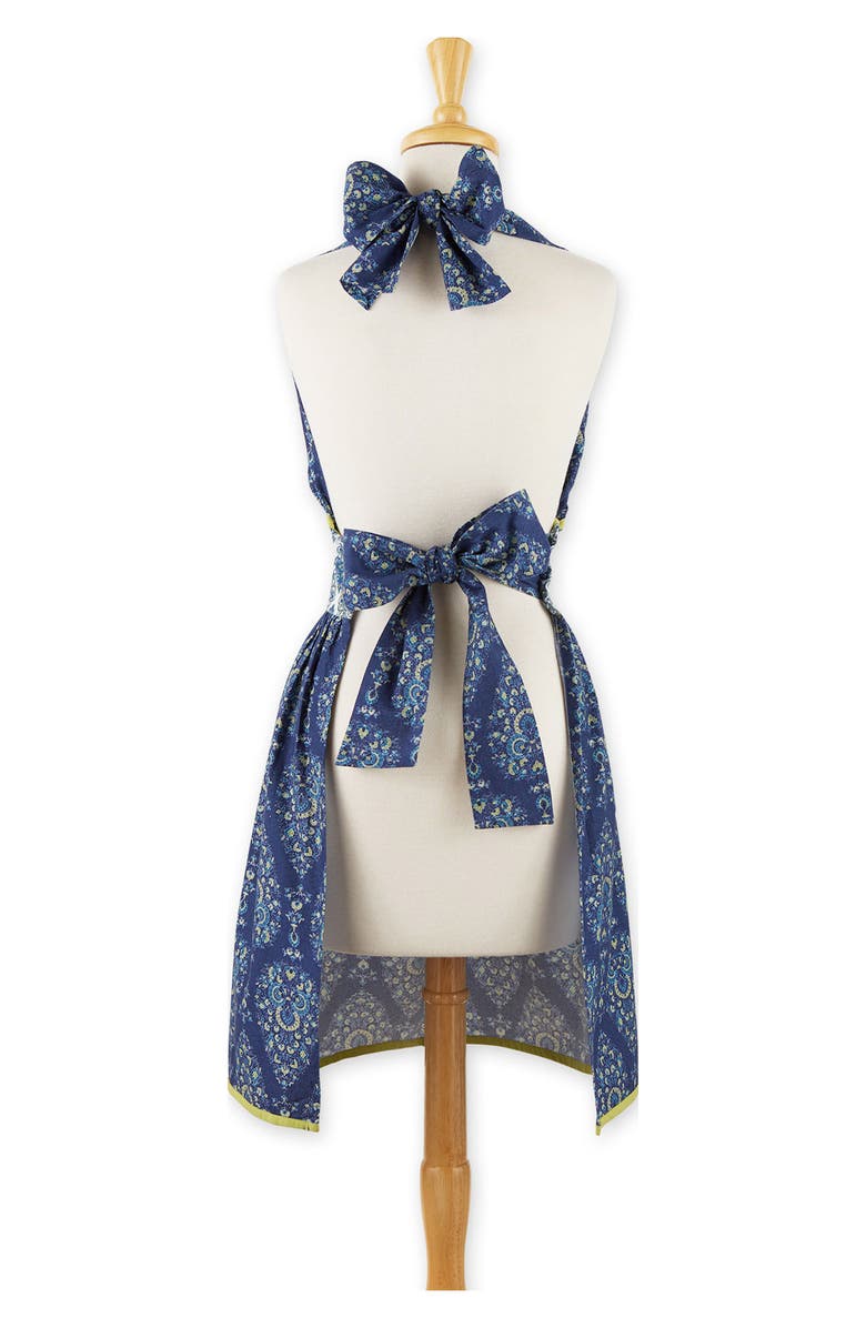 Design Imports Blue Imperial Surplice Apron, Alternate, color, Blue