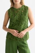 Scotch & Soda Flame Embroidered Sleeveless Top