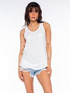 WILT Clothing Shrunken Mock Hem Shirttail Tank