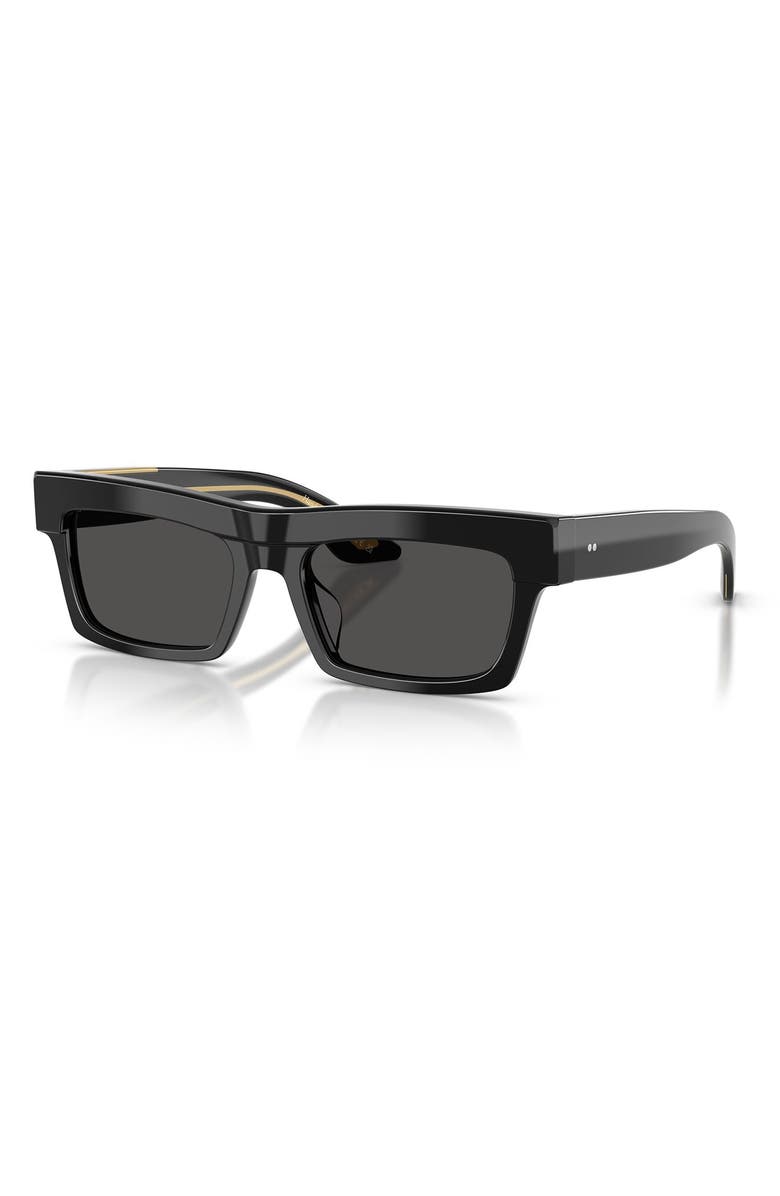 Oliver Peoples x KHAITE 54mm Pillow Sunglasses, Alternate, color, Black / Grey