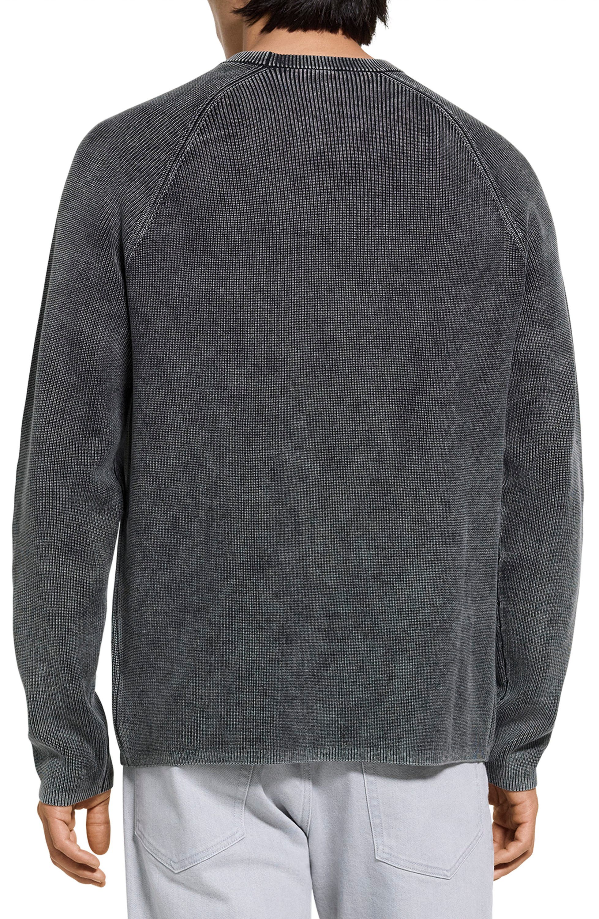 Washed Crewneck in Cotton Sweater - image 2
