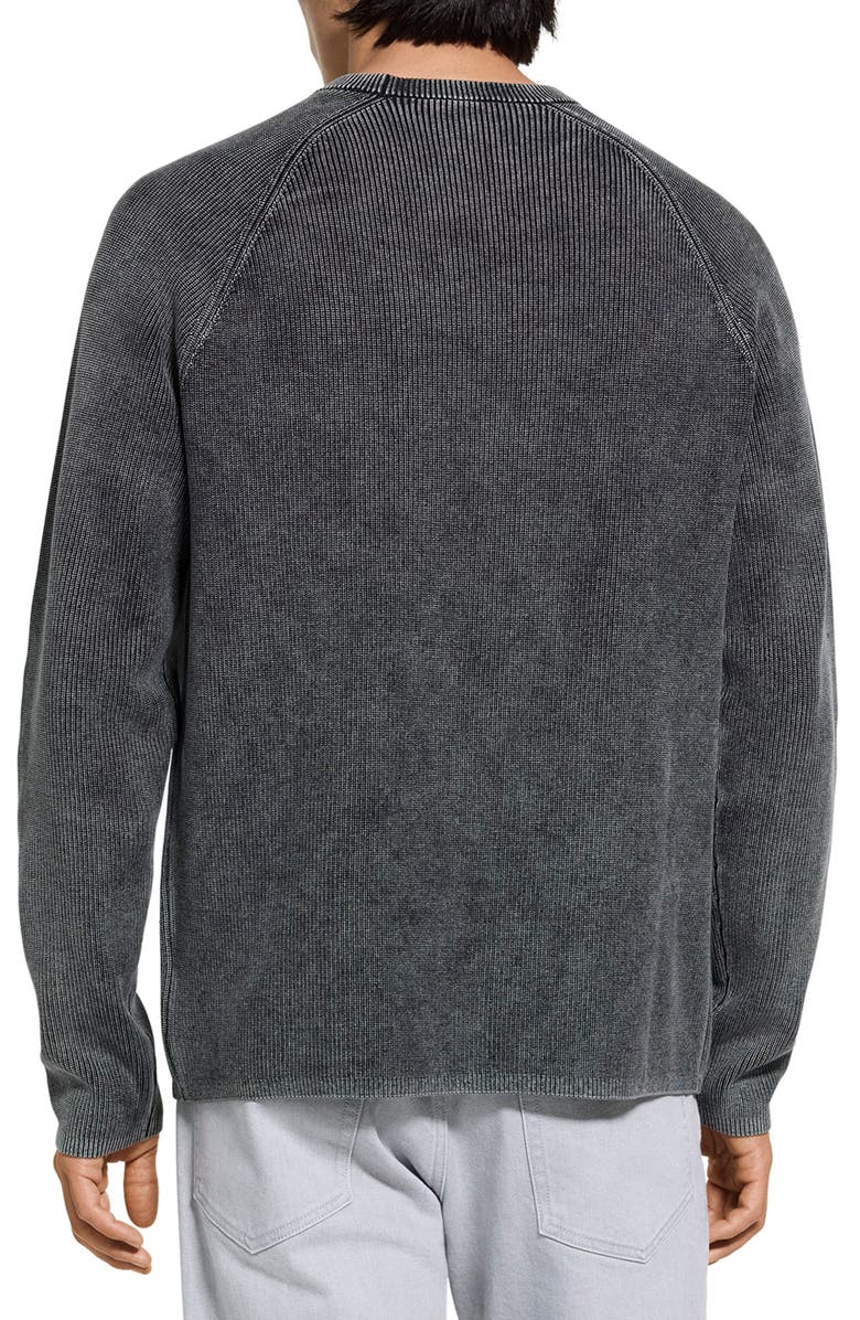 Theory Washed Breach Sweater, Alternate, color, Washed Black