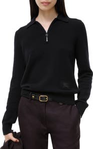 Burberry Long-sleeve Cashmere Polo Shirt