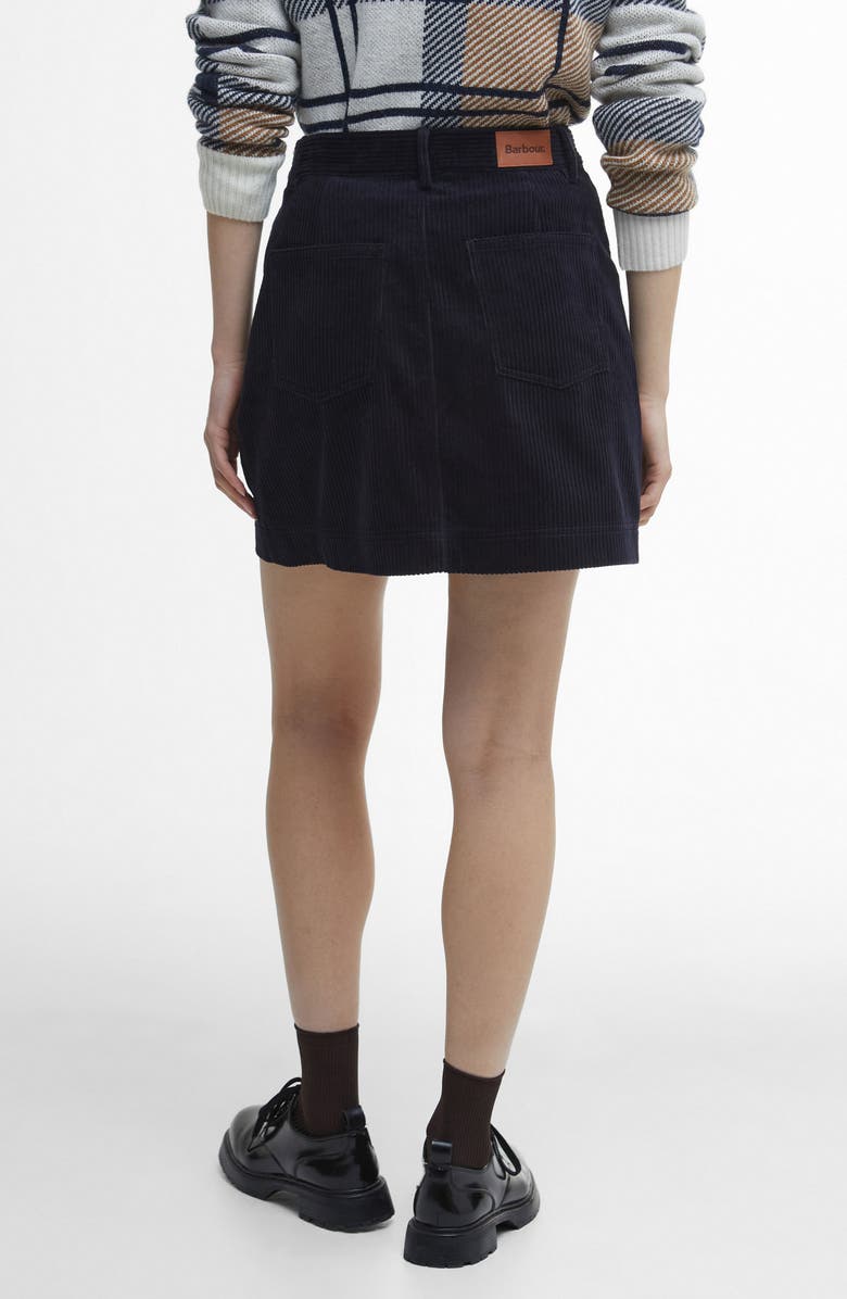 Barbour Tessa Corduroy Miniskirt, Alternate, color, Navy