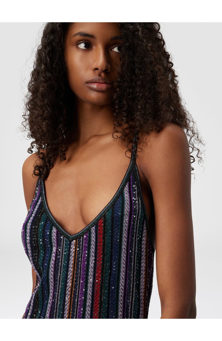 Missoni Mini Dress With Interlaced Straps, Alternate, color, Multicoloured
