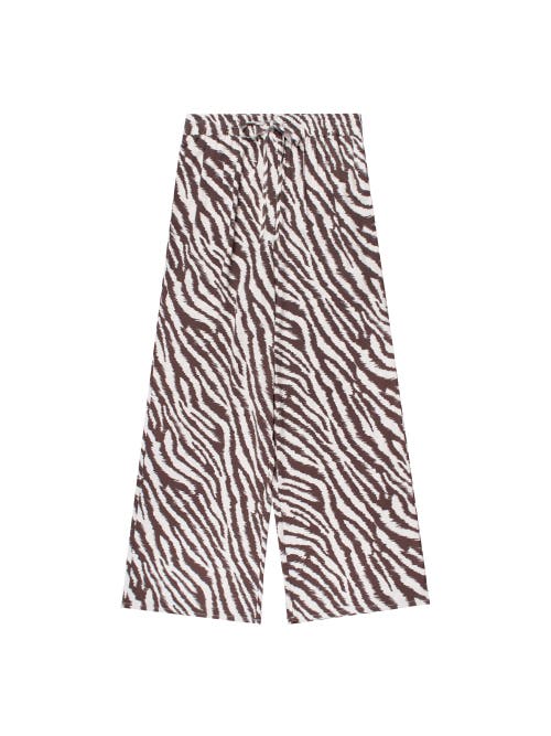 Ro&zo Loose Fit Trousers In Brown