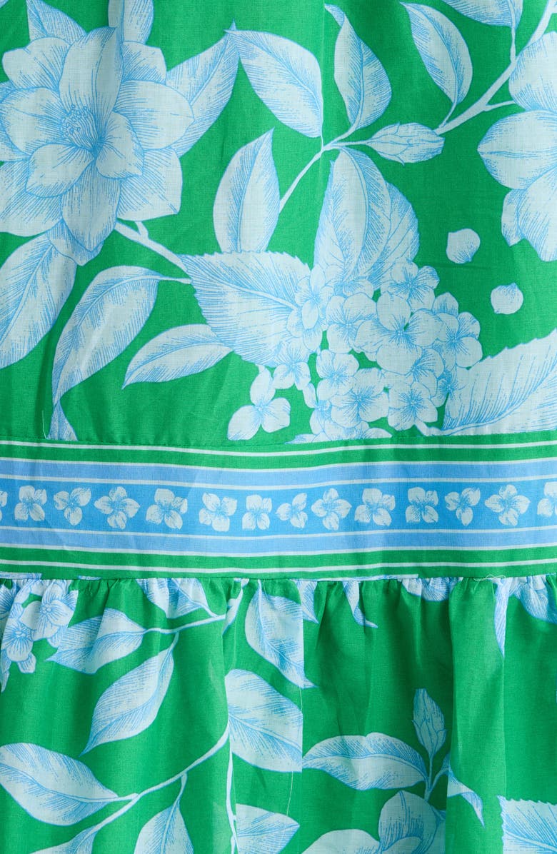 SUGARLIPS Verben Floral Print Surplice Neck Dress, Alternate, color, Kelly-Blues