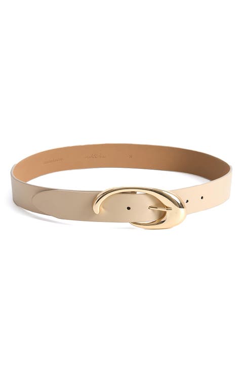 Sculpted Flow Leather Belt