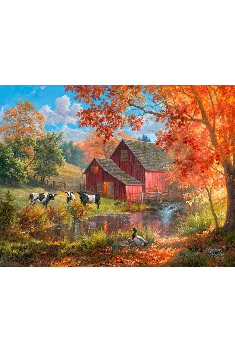 Farm Pond 1000 piece Jigsaw Puzzle for Adults Large Pieces, Alternate, color, Multicolor