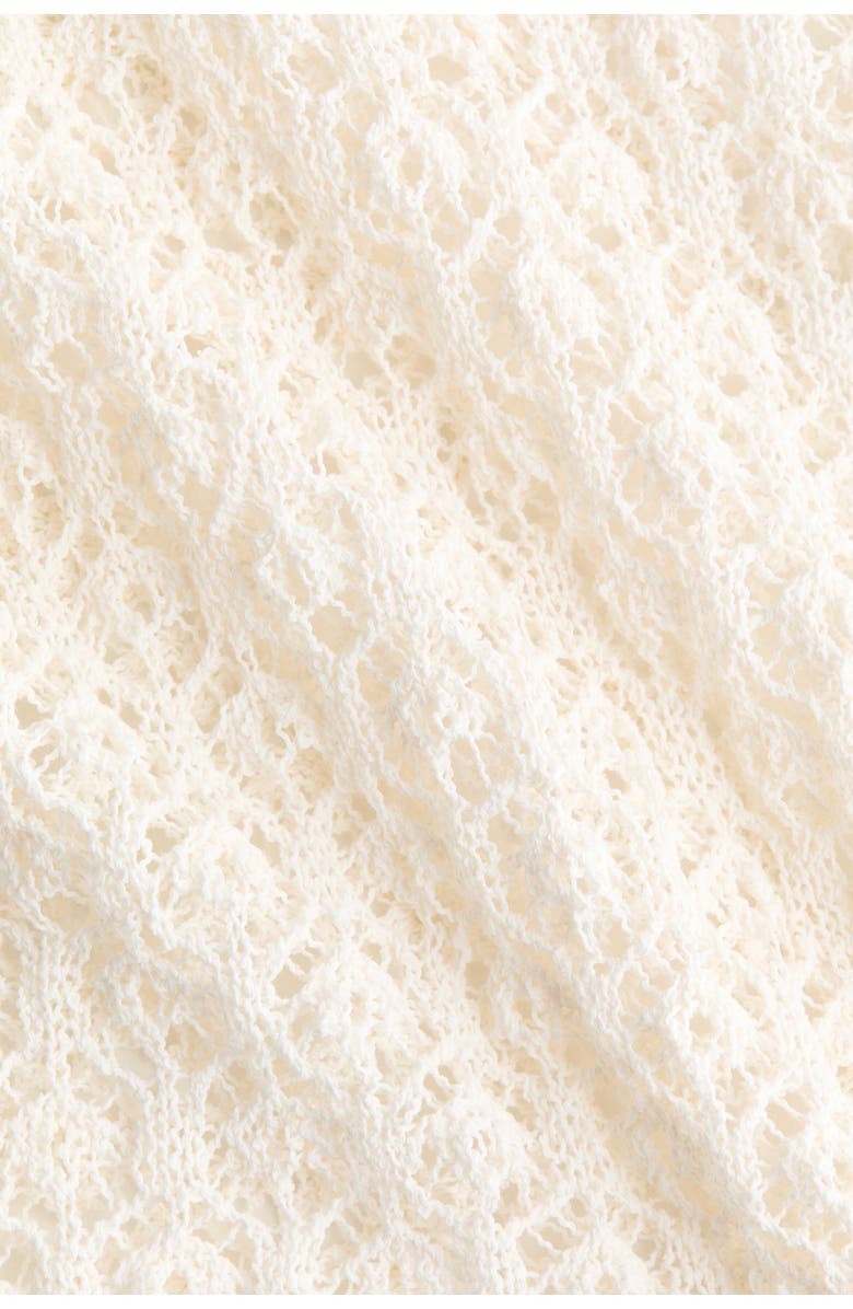 H&M Crochet-look beach dress, Alternate, color, White