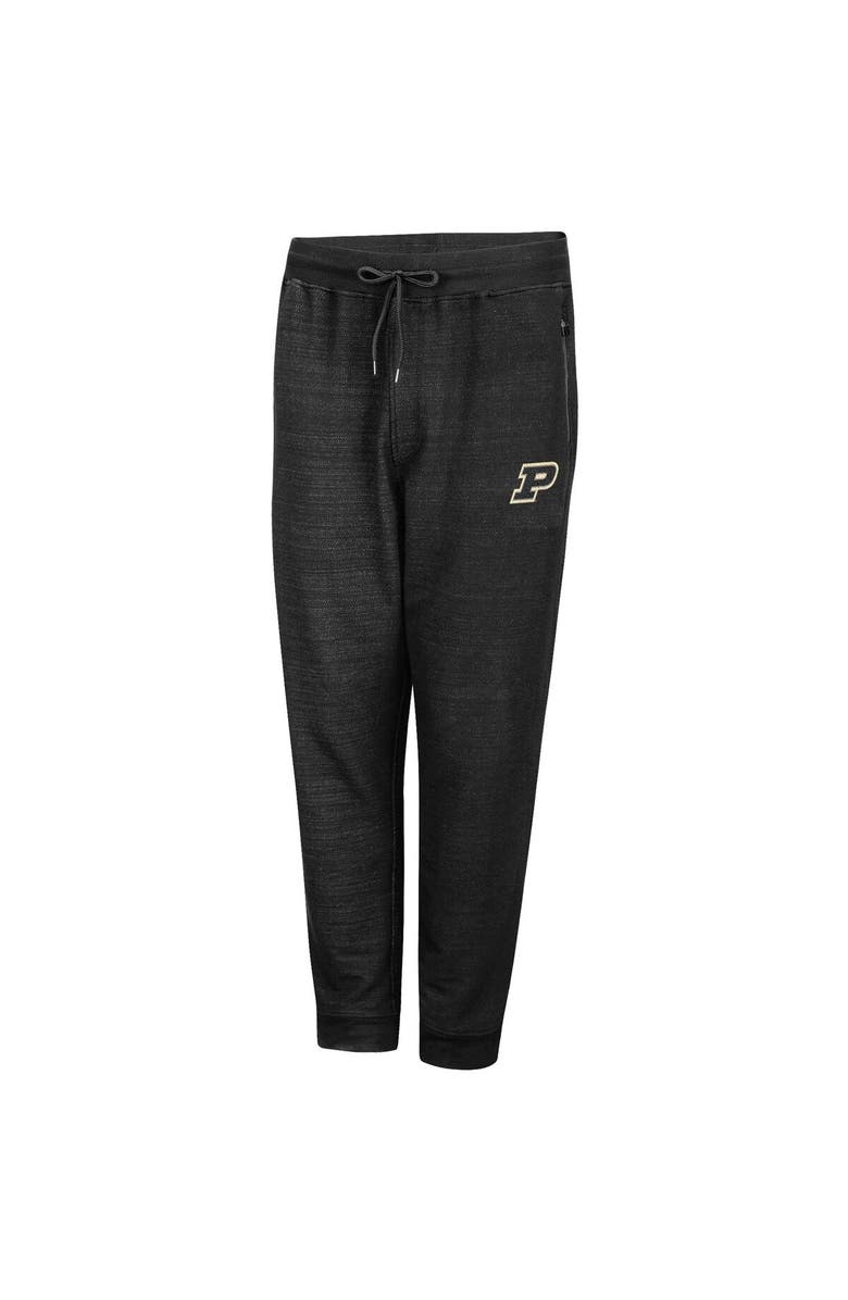 COLOSSEUM Men's Colosseum Black Purdue Boilermakers Challenge Accepted Jogger Lounge Pants, Alternate, color, 