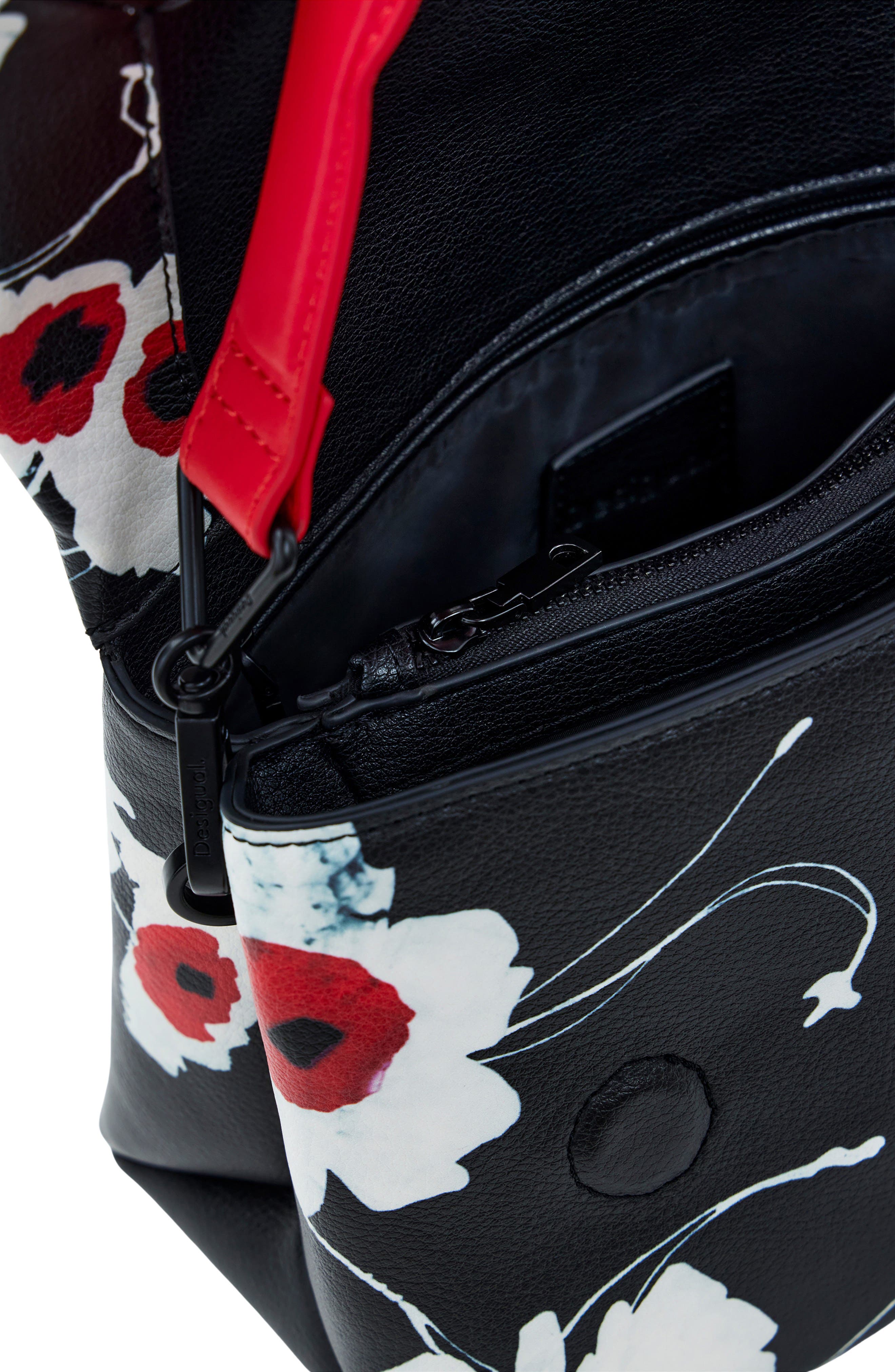 Desigual Faux Leather Shoulder Bag, Alternate, color, 