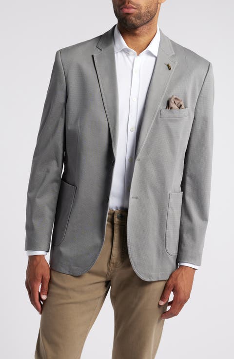 Washed Stretch Cotton Sport Coat