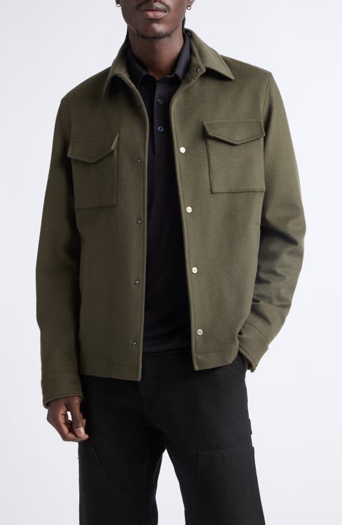 Wool & Cashmere Shirt Jacket