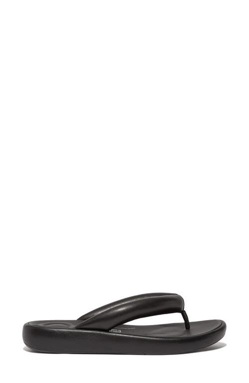 Fitflop Iqushion D-luxe Flip Flop In Black