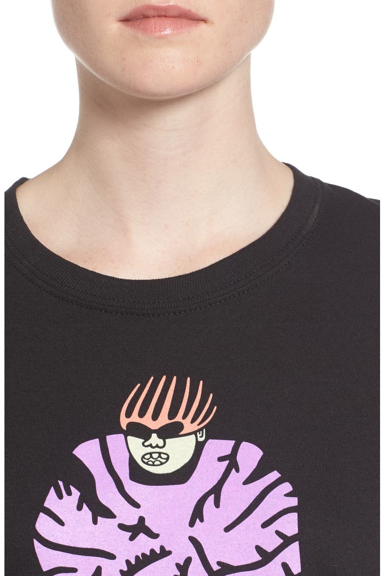 Gangster Doodles Missy Elliott T-Shirt, Alternate, color, BLACK
