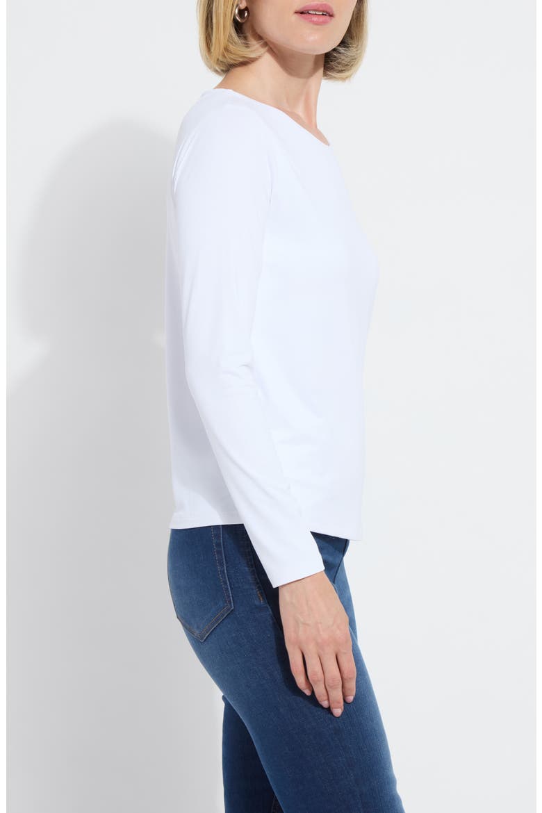 Lyssentials Long Sleeve T-Shirt, Alternate, color, WHITE