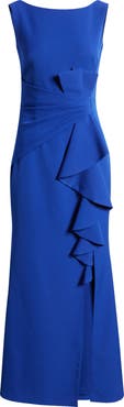 Eliza J Ruffle Front Gown
