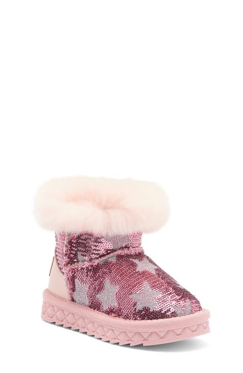 Kids' Sequin Star Faux Fur Lined Boot (Toddler & Little Kid)