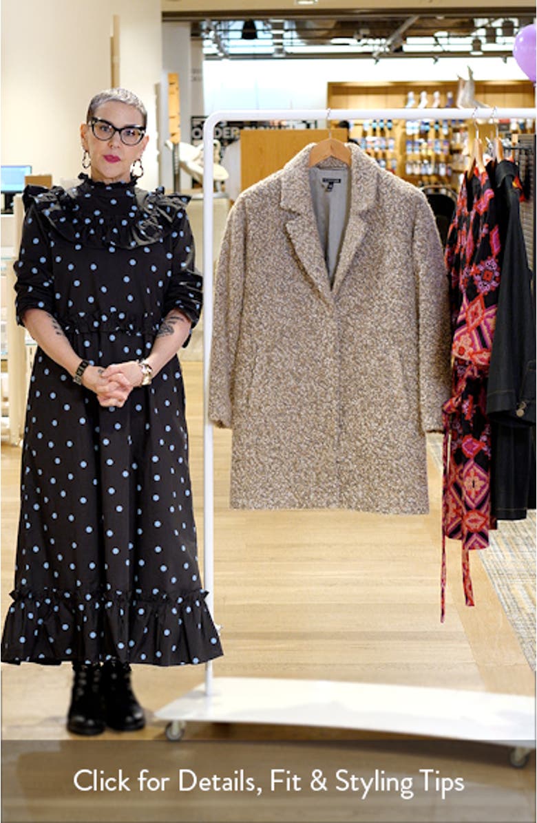 Notch Collar Long Coat, sales video thumbnail