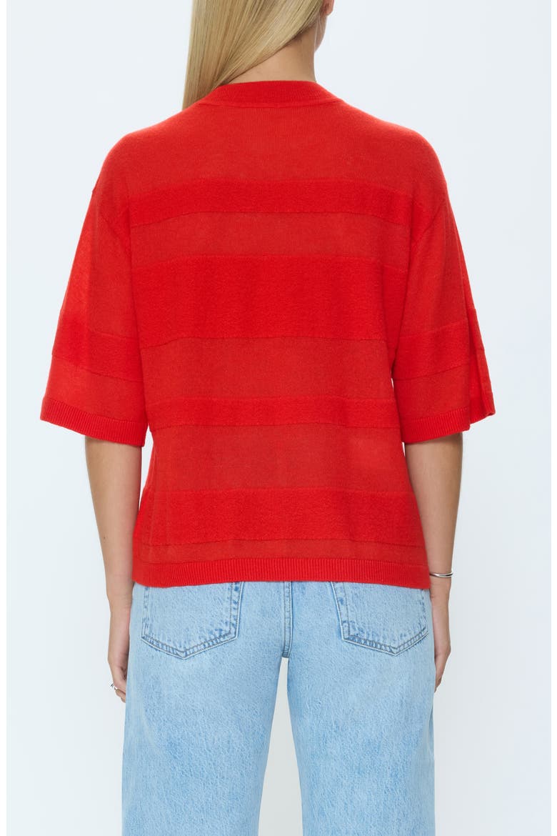 Tarra Tonal Stripe Sweater, Alternate, color, MARASCHINO