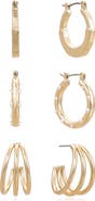 Ettika Triple Hoop Earrings Set