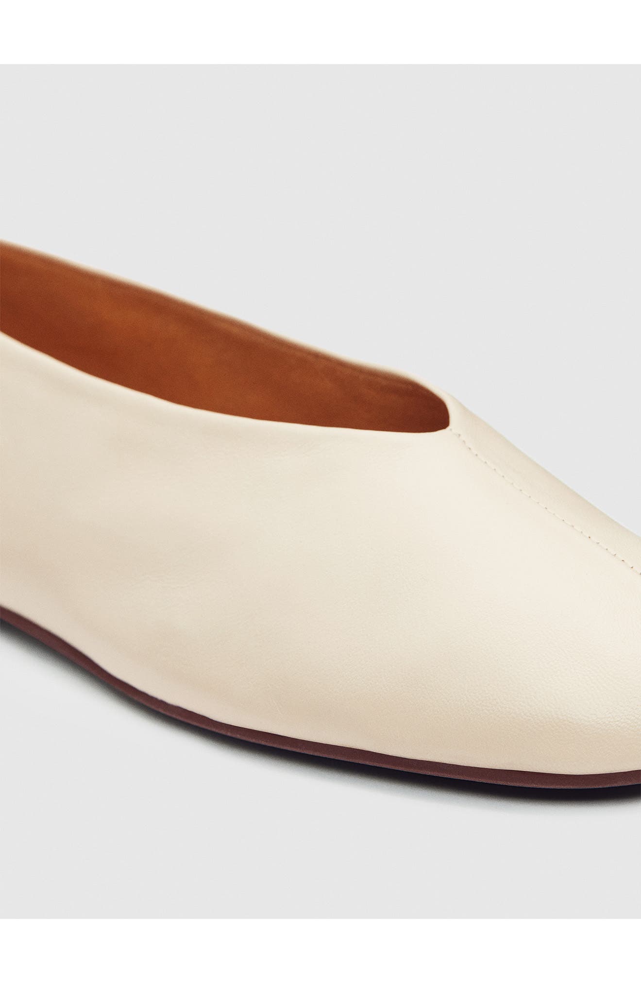 Blaine Ballet Flat, Alternate, color, ALMOND LEATHER