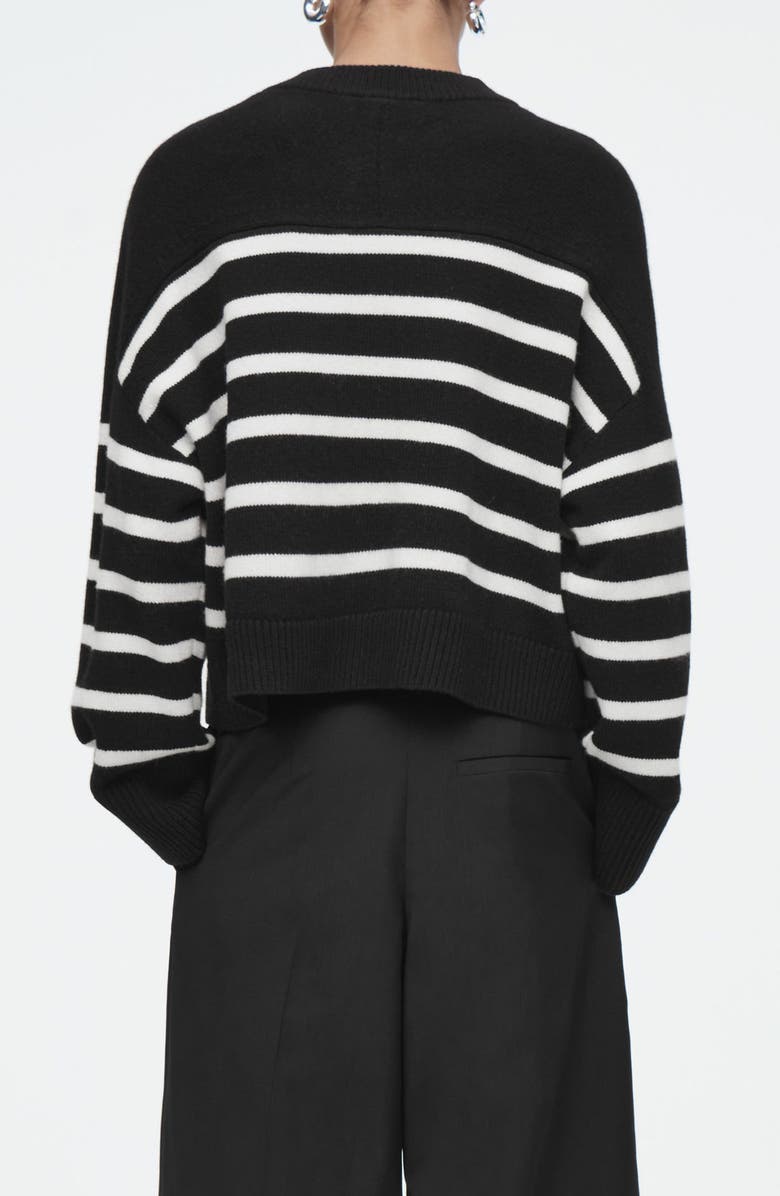 COS Stripe Wool Cardigan, Alternate, color,