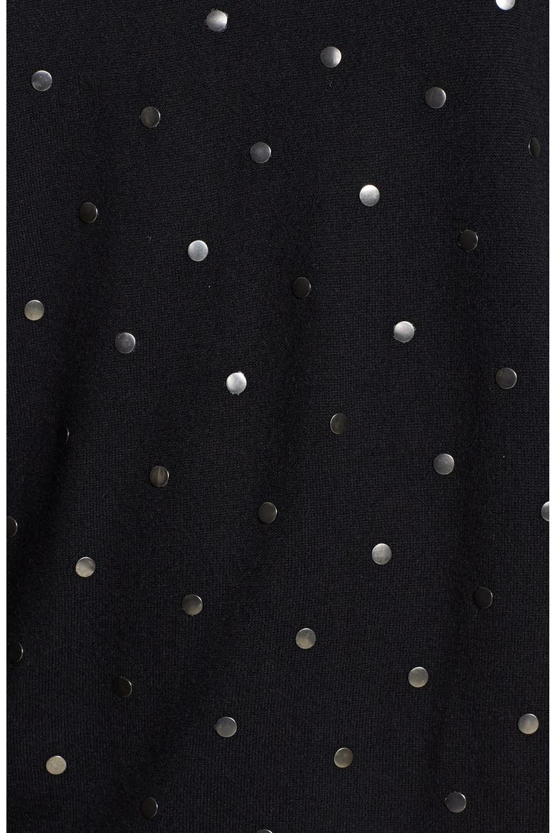 Studded Sweater, Alternate, color, BLACK STUD