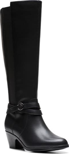 Clarks high knee boots deals