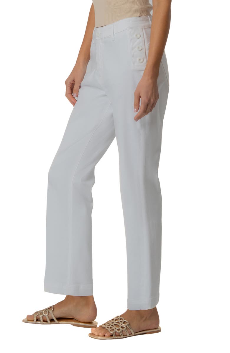 KUT from the Kloth Kelsey Fab Ab High Waist Ankle Flare Jeans, Alternate, color, White