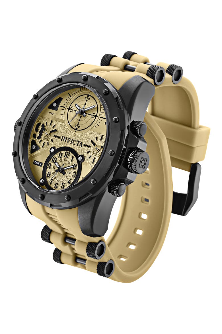 Coalition Forces Quartz Bracelet Watch, 50mm, Main, color, BLACK LIGHT BROWN
