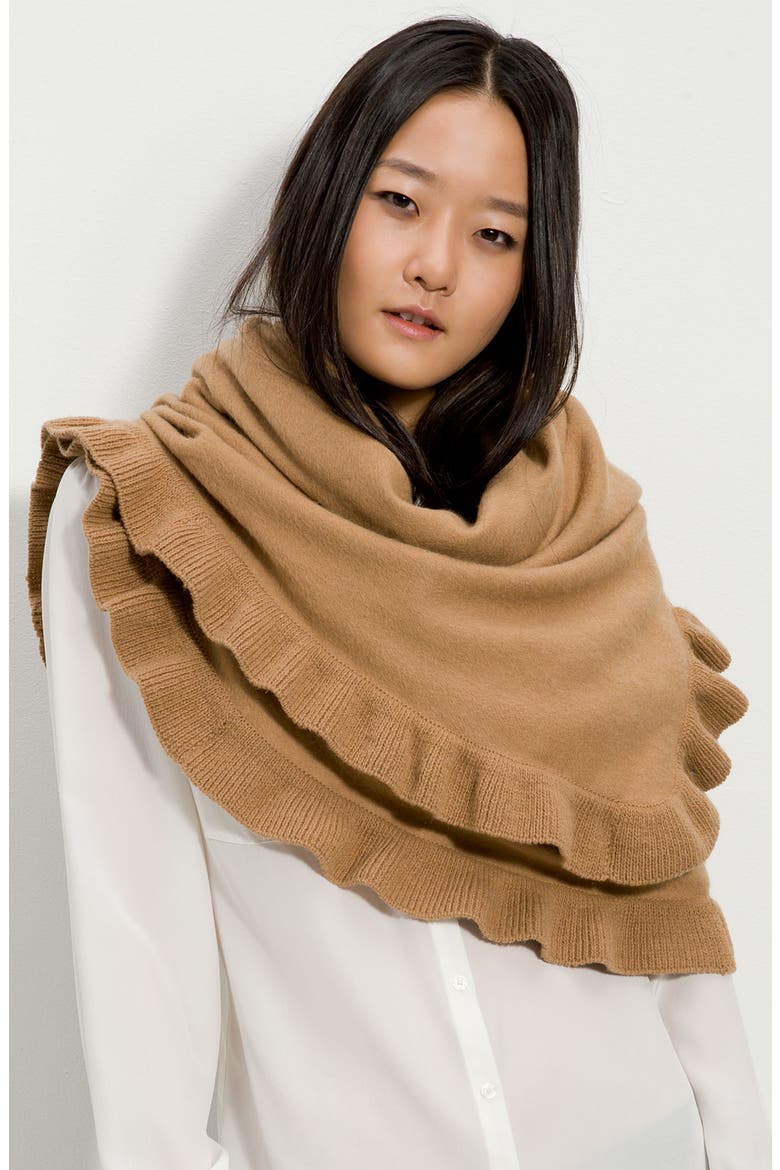 Ruffle Wrap, Main, color, CAMEL