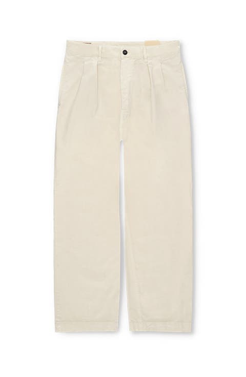 Newyork Cotton Pleated Trousers