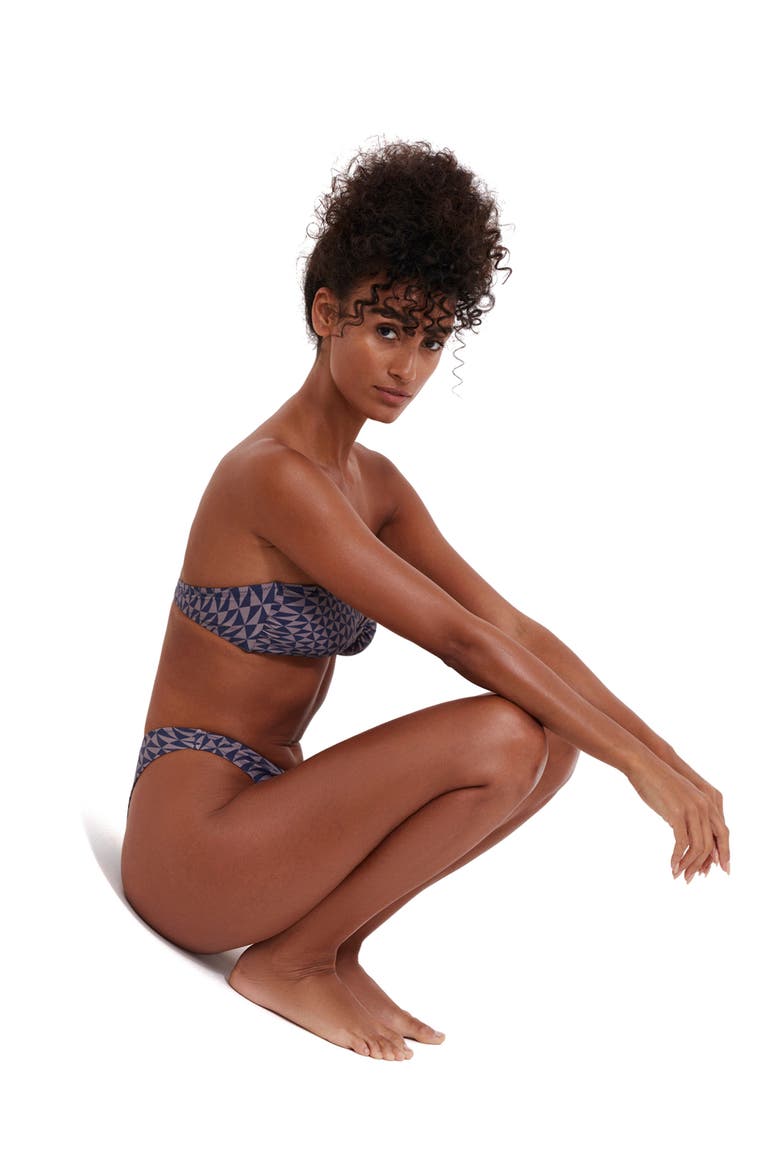 Midnight Magic Bandeau Wire Swim Top, Alternate, color, MULTI