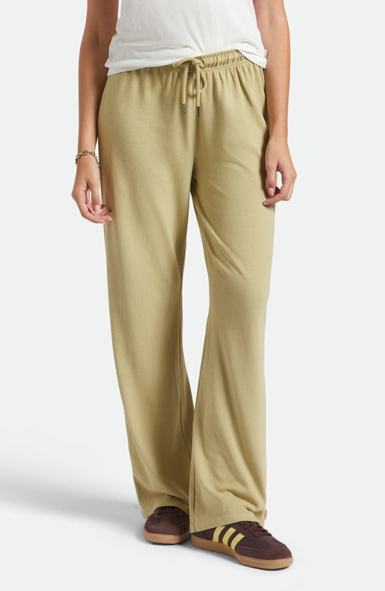 Brixton Carefree Organic Cotton Wide Leg Lounge Pants, Main, color, Elm