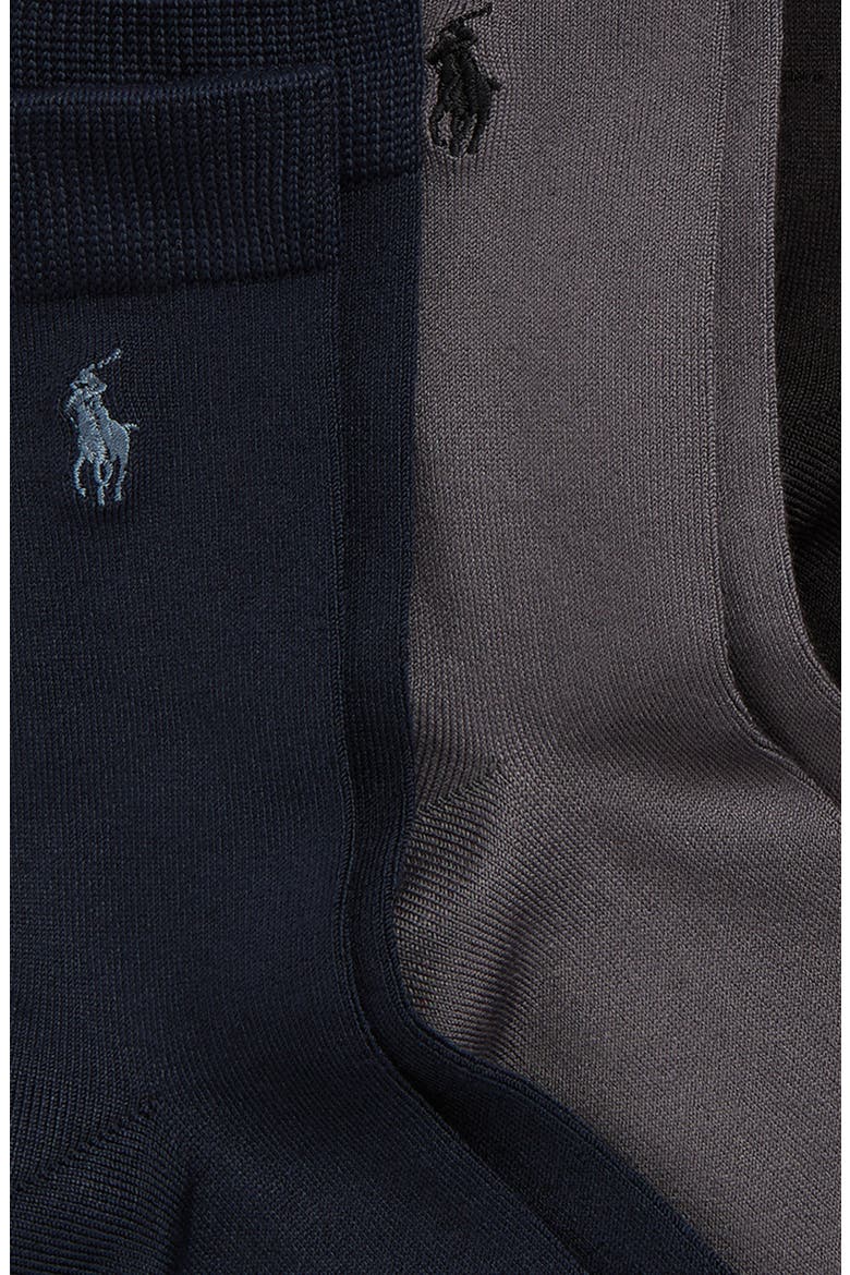Kids' Assorted 3-Pack Supersoft Flat Socks, Alternate, color, NAVY/ ASH/ TAUPE